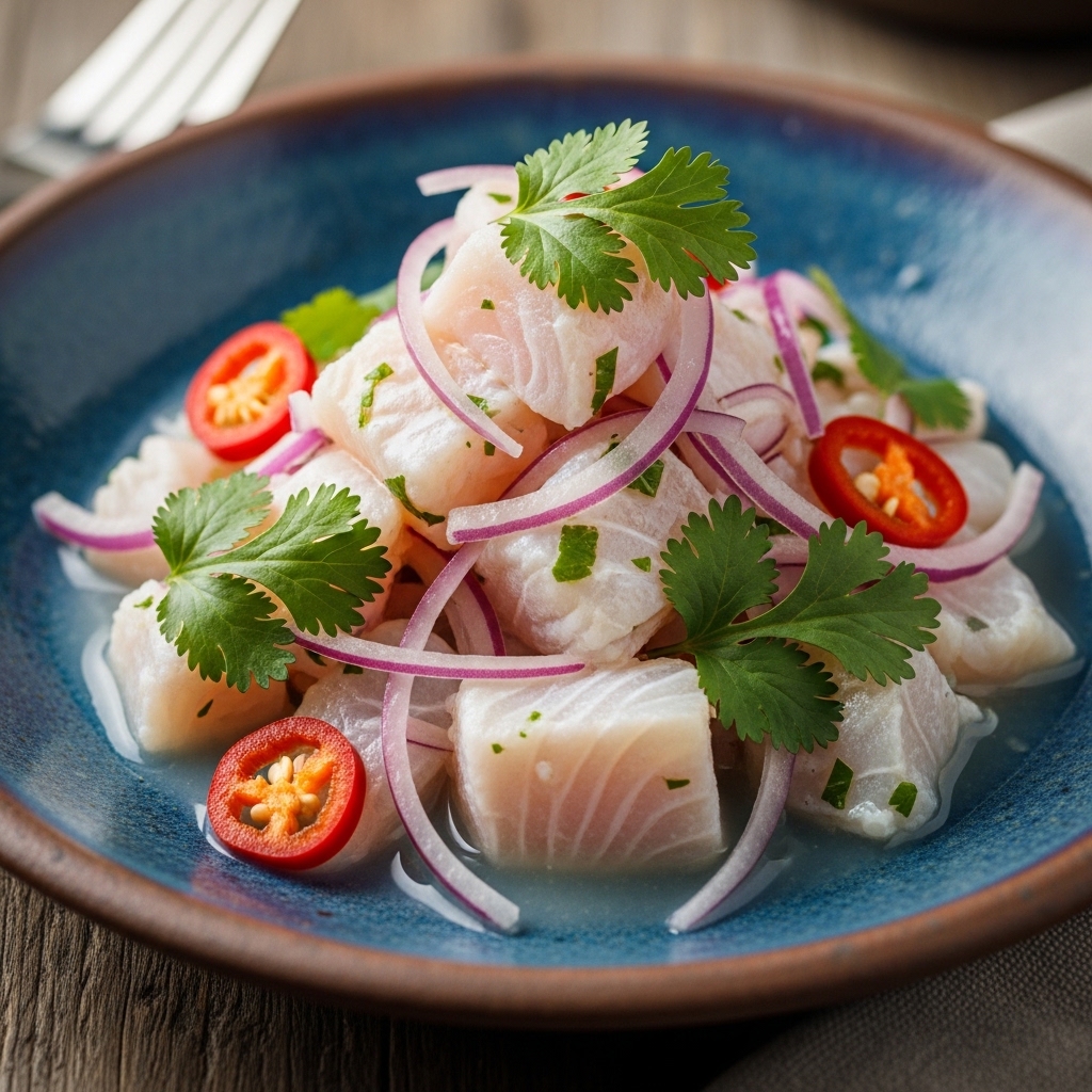 Ceviche, plato tradicional de la gastronomía limeña