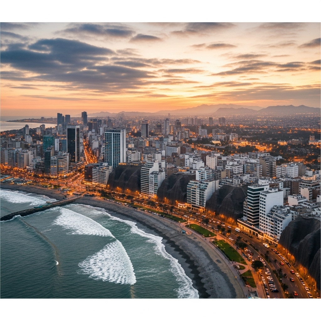 Vista panorámica de Lima, Perú
